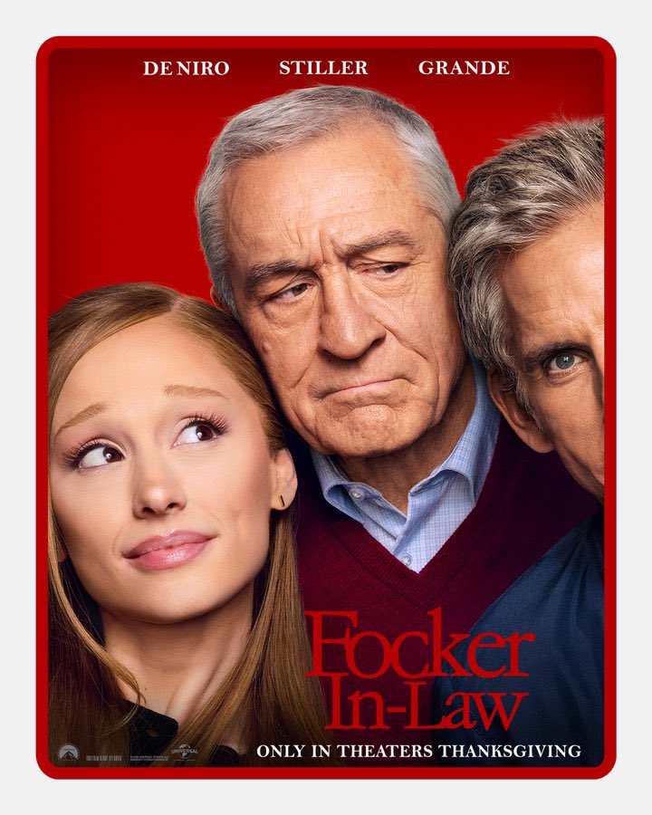 FockerInLawHQ's tweet photo. There’s always room for another Focker. See Focker-In-Law in theaters this Thanksgiving ♡ https://t.co/MK088DoR1e