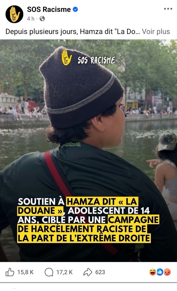 Oxitan30's tweet photo. Effectivement y a du racisme dans l'affaire Hamza la douane..

Il s'en prend qu'à des blancs.. rackette, vol, agressions..

Et là on n'entend pas SOS racisme.. c'est pas une association contre le racisme mais de défense des racailles.
#GGRMC #Hdpros https://t.co/EEKTQ2G6pV