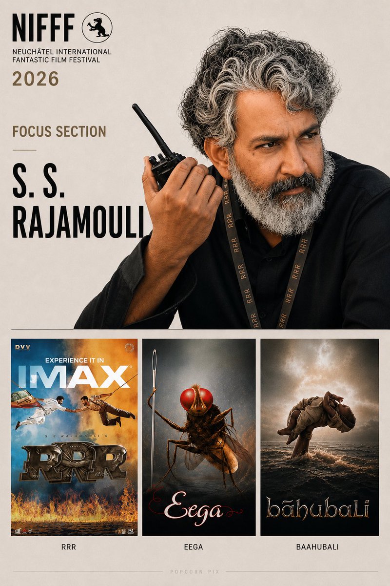 picks9505's tweet photo. NIFFF 2026 has dedicated its Focus sections to just two filmmakers: Bertrand Mandico and S. S. Rajamouli.
Source: https://t.co/7U0MW7Pk2h
#NIFFF2026 #NIFFF #SSRajamouli #BertrandMandico https://t.co/NMhRCyHEHt