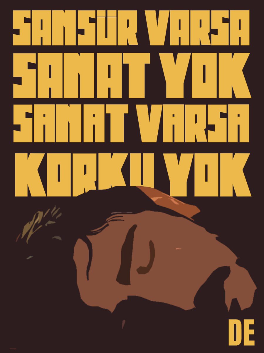 demirperde_'s tweet photo. Sansür Varsa Sanat Yok, Sanat Varsa Korku Yok!

#DenizGöktaşSerbestBırakılsın https://t.co/9vY6c5NviJ