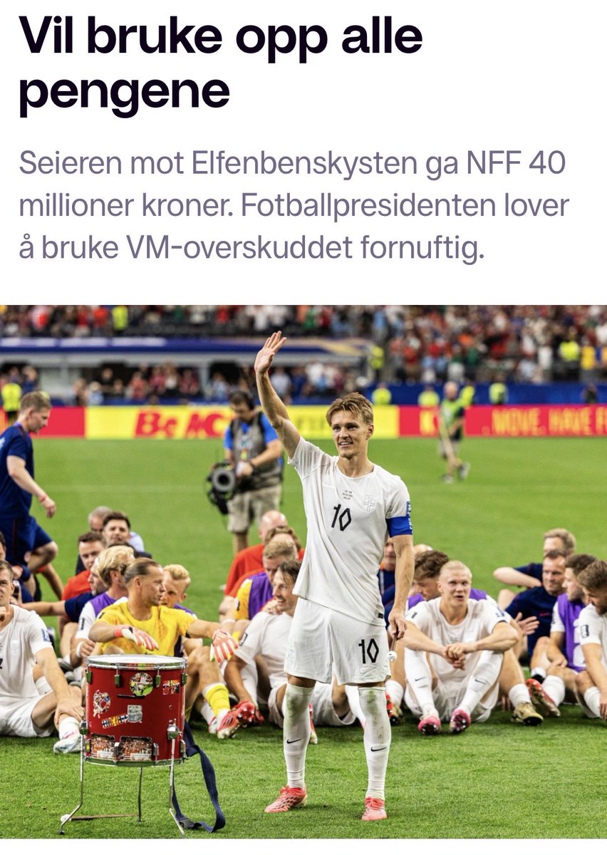 csgo_lotto's tweet photo. Tenk hvor mange influencere vi kan sende på kvinnelandskamper nå!! #fotballvm #nff https://t.co/CR4gtoBIpt