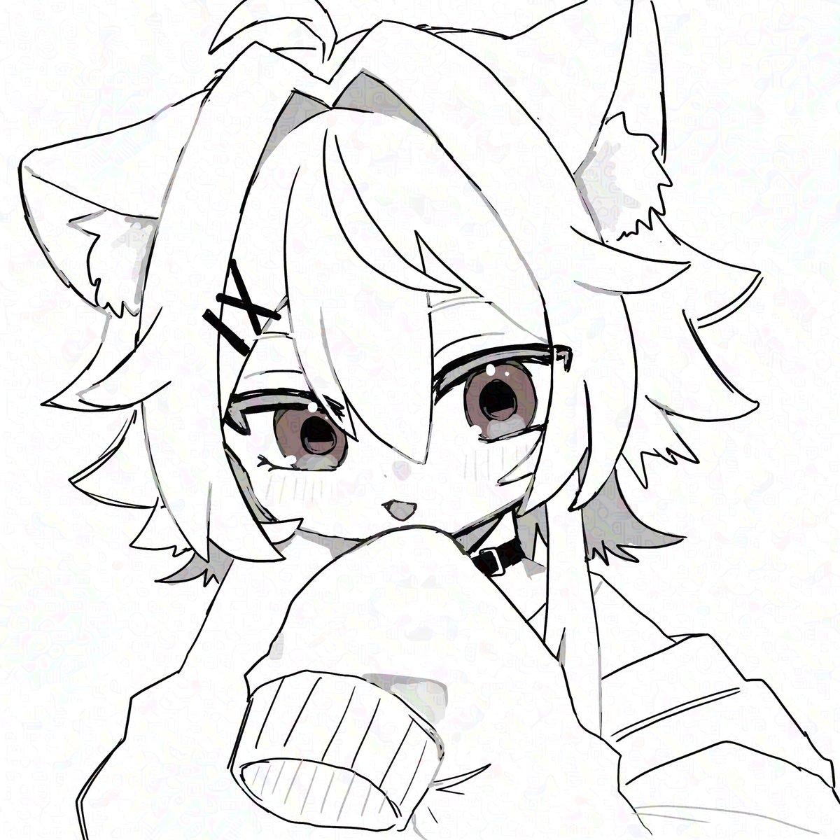 _N0__N4ME's tweet photo. けべうち様(@kebeuti_77 ）にぼくの事描いて頂きました🐺⸝꙳

とっても可愛くてとっても早くて（亜音速かと思いました）ワンコイン⁉️

お得過ぎるので皆さんも描いてもらおう☝️

https://t.co/pARoApjelp #つなぐ https://t.co/ddHTmAjmSv