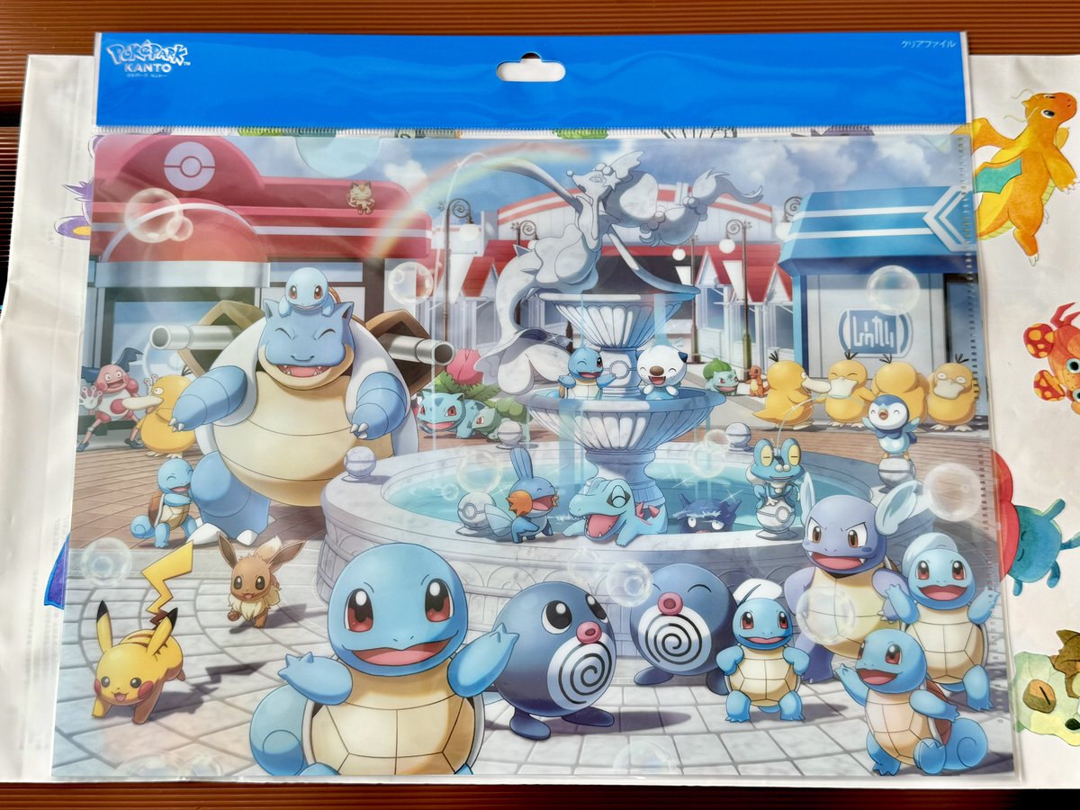 夏グッズのメインビジュアル⛲️🫧 #ポケパークカントー