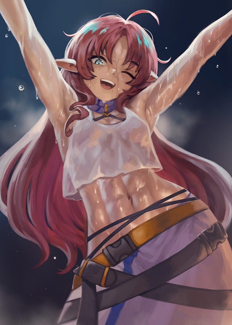 Yilxaevum's tweet photo. 131cm of pure energy and grit, she gets deployed over and over across hundreds of active combat zones while carrying a banner bigger than herself. Myrtle's core must be absolutely bulletproof.

#アークナイツ #arknights https://t.co/Es60xlO1Qr