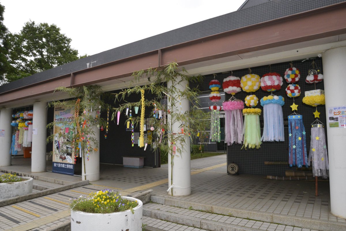 sode_haku's tweet photo. 【七夕飾り展示中☆彡】
市民学芸員による七夕飾り、今年も展示しています！
短冊に願いごとを書いて、笹を飾りつけませんか。

#そではく
#袖ケ浦市郷土博物館
#七夕
#七夕飾り https://t.co/a3EozbxJRu