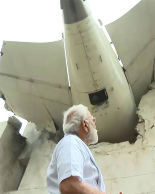 CptoneP's tweet photo. The Indian government just forgot the 260 people died in the tragic plane crash of Ahmedabad.

British High Commissioner to India, Lindy Cameron, personality visited Ahmedabad to mark one year since the devastating crash of Air India Flight 171. 

When she reached the crash site on 12 June 2026, there was no memorial built even after an year and she has to tribute the flowers putting on the site.

Federation of Indian Pilots said that on the very first anniversary of the tragic incident, no official tribunal statement was came from the PM and CM of Gujarat. Not a public representative was present at the crash site.

In the 260 deaths, 52 were from Britain and their officials were aware for the tribute but our officials were too busy.
