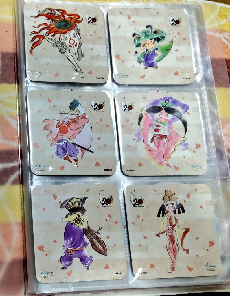 新しくコースターファイル買ってきたので、大神コラボカフェ（モンハン