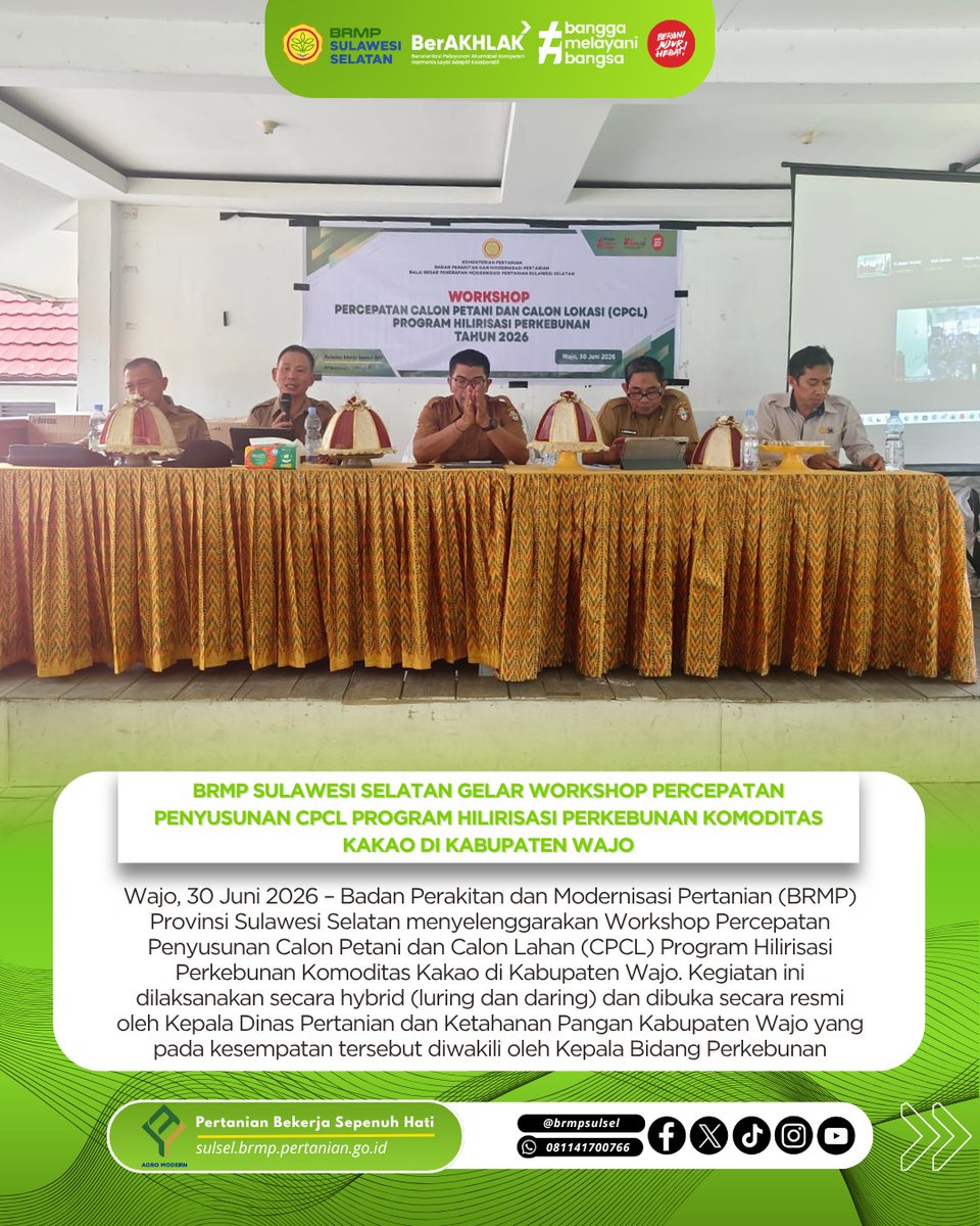brmpsulsel's tweet photo. BRMP Sulsel Gelar Worshop Percepatan CPCL Hilirisasi Perkebunan Kakao di Kab. Wajo
https://t.co/I4whLWYDJV https://t.co/vFEpvLKKRD