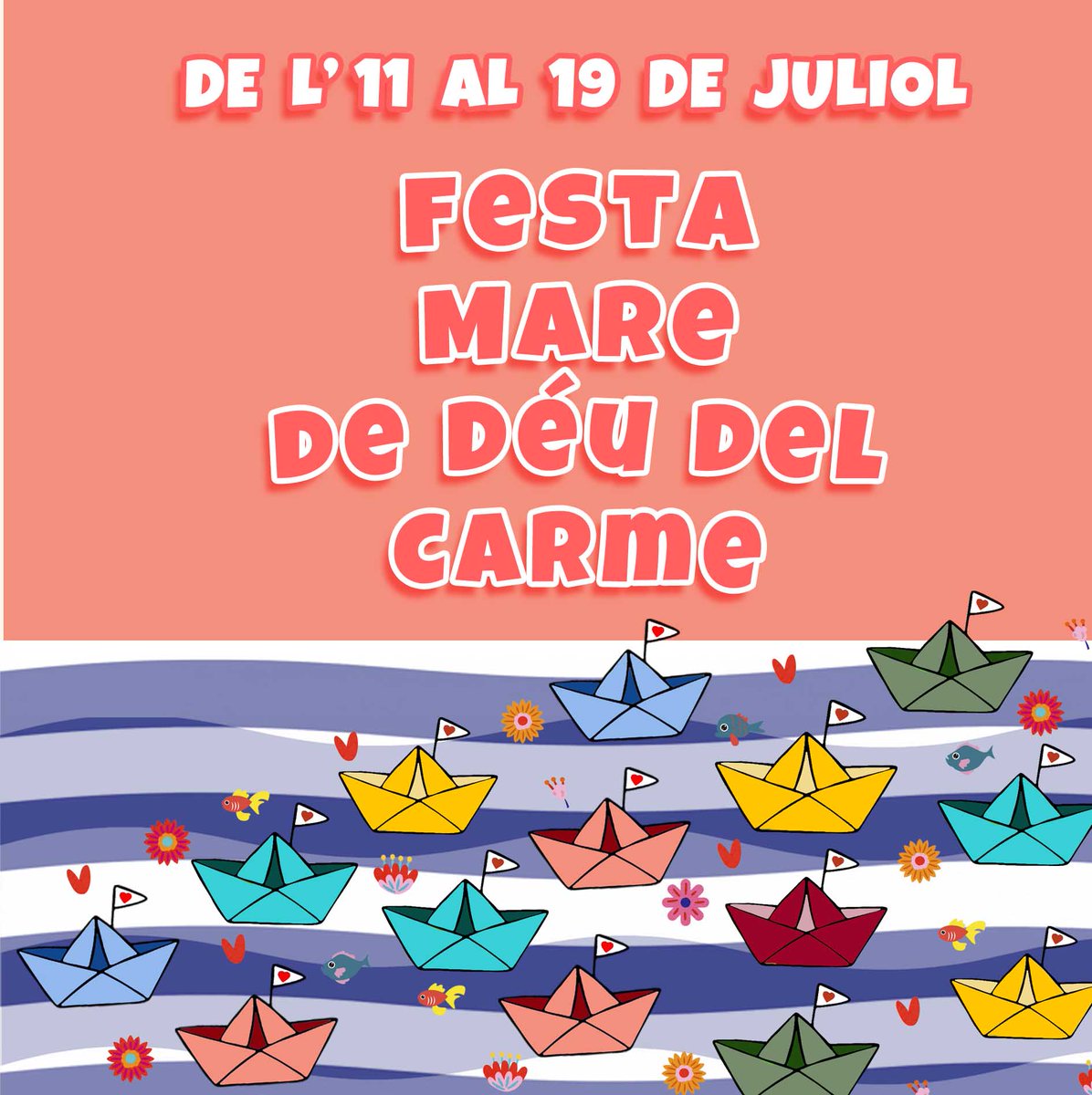 CambrilsTurisme's tweet photo. 😁 La festa no s'acaba a #Cambrils!
🎉 De l'11 al 19 de juliol, us esperem per gaudir de la Festa de la Mare de Déu del Carme.
👉 https://t.co/49bohPDqOl
#CambrilsTurisme #CostaDaurada #TurismeDipta https://t.co/KBjcnLzJ8H