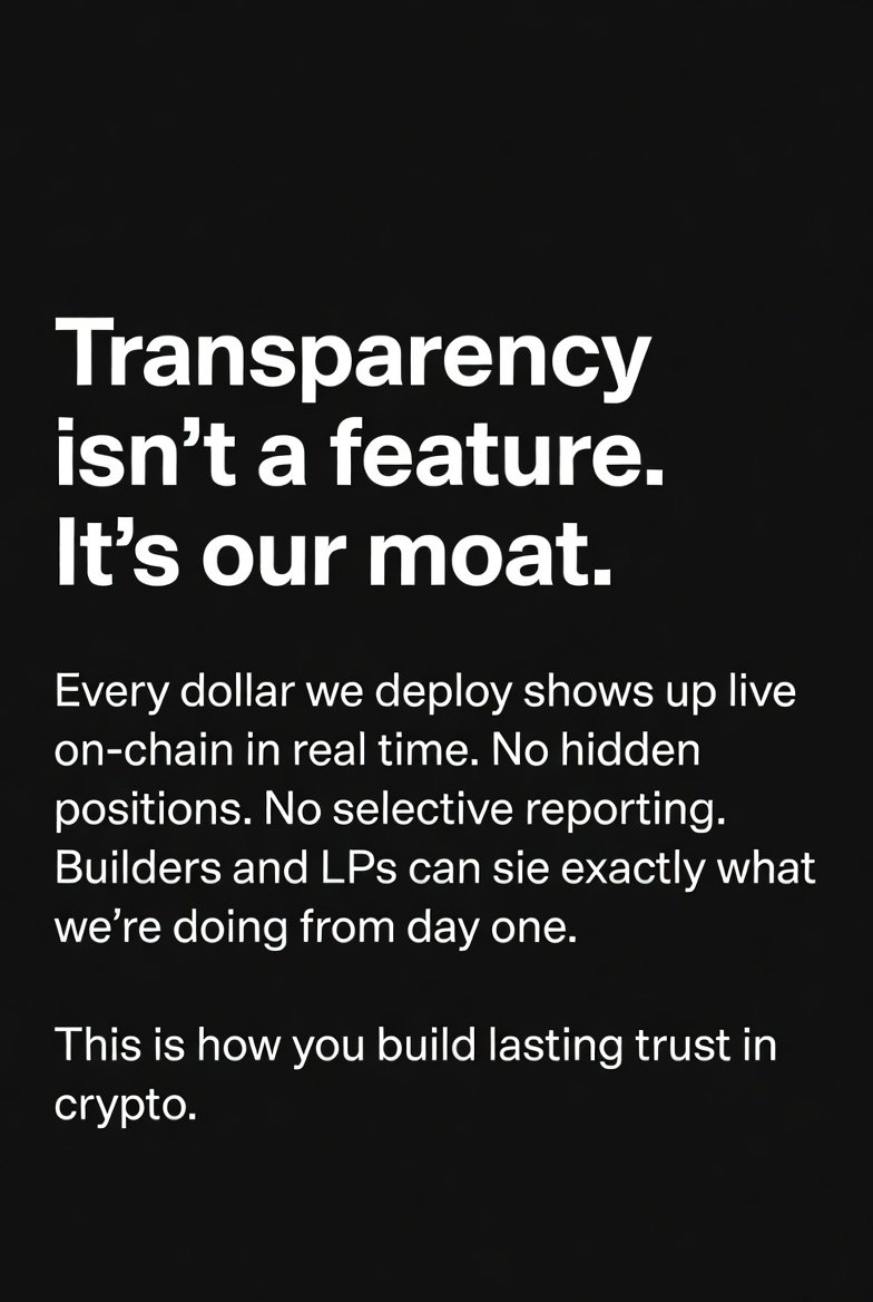 CylusCapital's tweet photo. Transparency isn’t a feature. 
It’s our moat.  
Our treasury is fully on-chain and live. 
Every position appears in real time the moment it lands.  
No hidden books. No selective storytelling.  
In a space full of opacity, this is how you build real, lasting trust.  

We back the builders, not the noise.