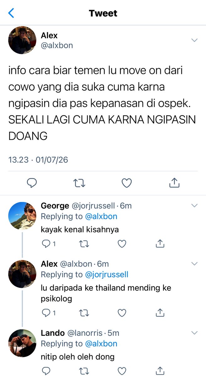 lanascode's tweet photo. G suka sama M, tapi kata A, si M ga suka cowok

russtappen / galex two tweet au https://t.co/kRrxbcXyam