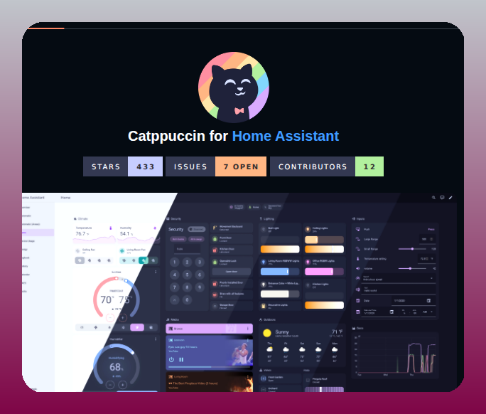 tom_doerr's tweet photo. Soothing pastel theme for Home Assistant

https://t.co/yHsSohGSaM https://t.co/xeLJdptnJO