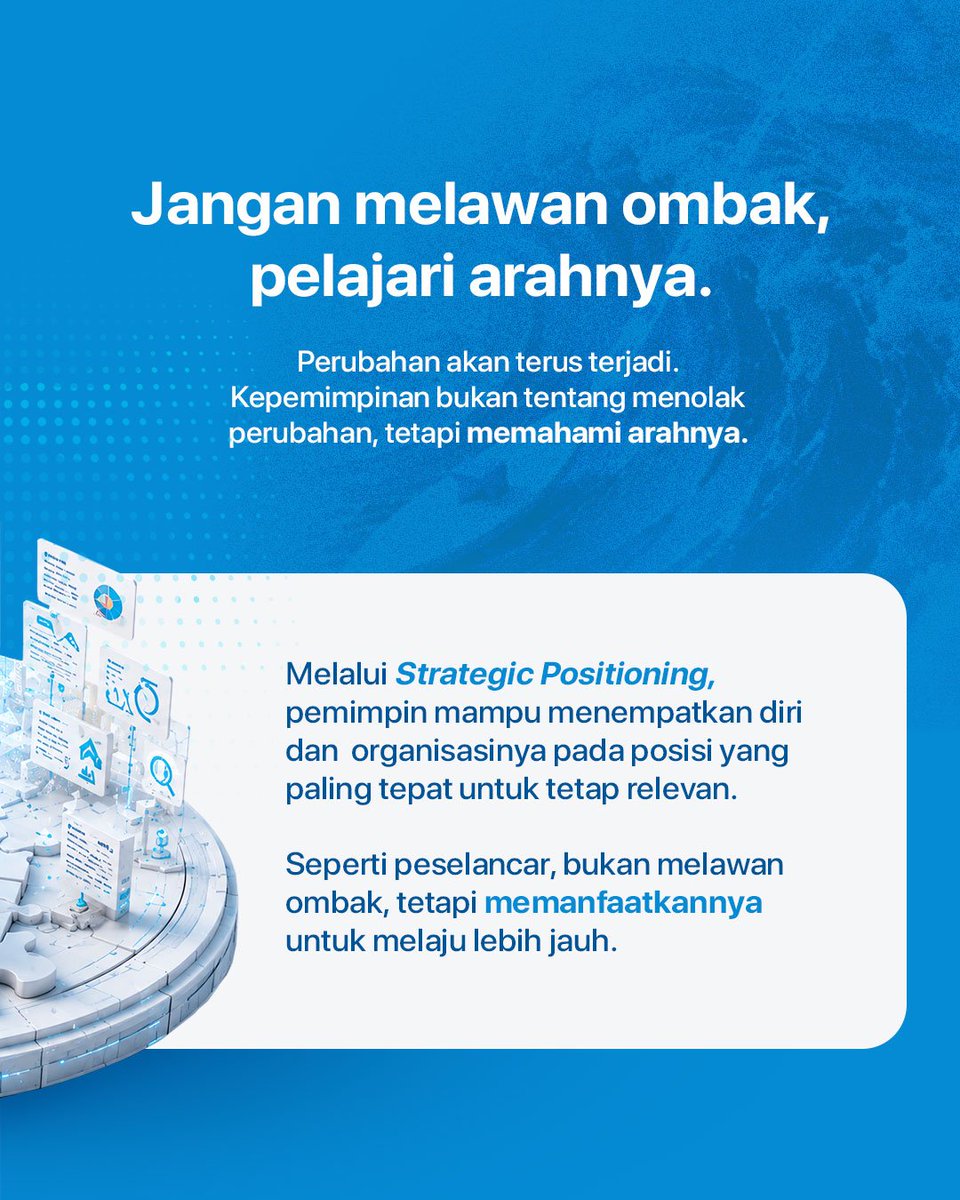 partaigeloraid's tweet photo. Menurut Kamu, apa tantangan terbesar seorang pemimpin di era BANI saat ini: menjaga ketenangan, membaca arah perubahan, atau mengambil keputusan di tengah ketidakpastian?

Sampaikan pandangan Kamu di kolom komentar. https://t.co/3WJswH14XQ