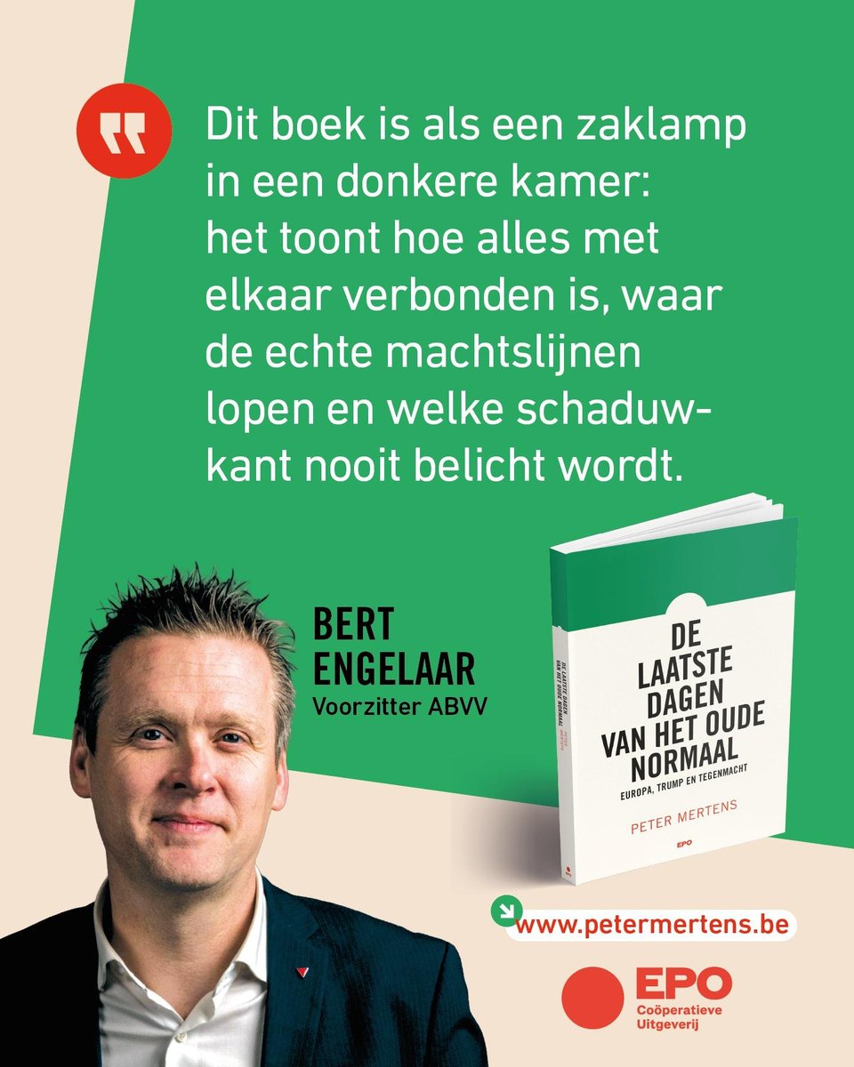 peter_mertens's tweet photo. Bedankt @AnnVermorgen en Bert Engelaar voor de mooie woorden over mijn nieuw boek 'De laatste dagen van het oude normaal'. Het boek ligt in de boekhandel en is te bestellen via https://t.co/lhdJnVrVsM https://t.co/hYvqhaatK5