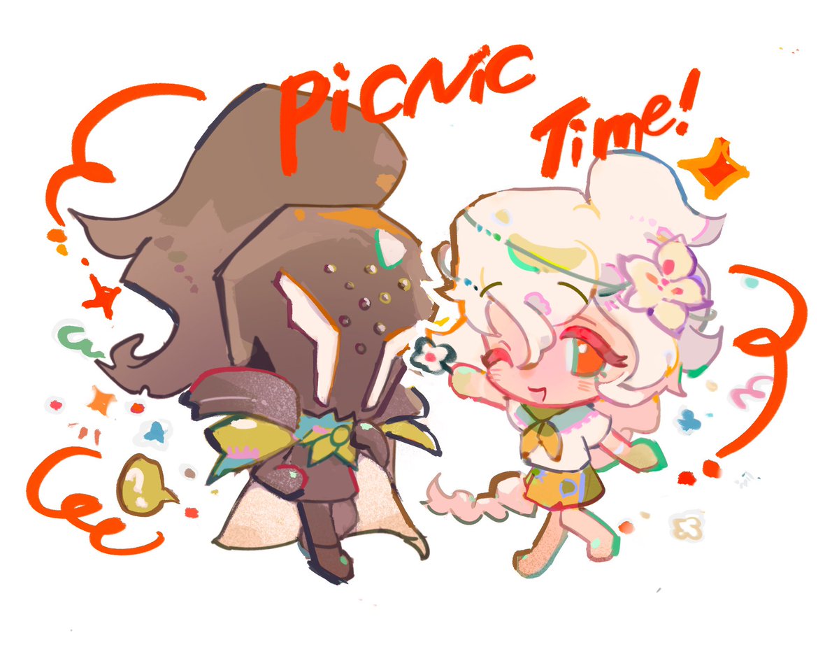 daydreamFish_'s tweet photo. #crk #cookierunkigdom #silentlily 
Picnic🔥 
*sending a flower to silent salt cookie https://t.co/hY8OnHWXAk