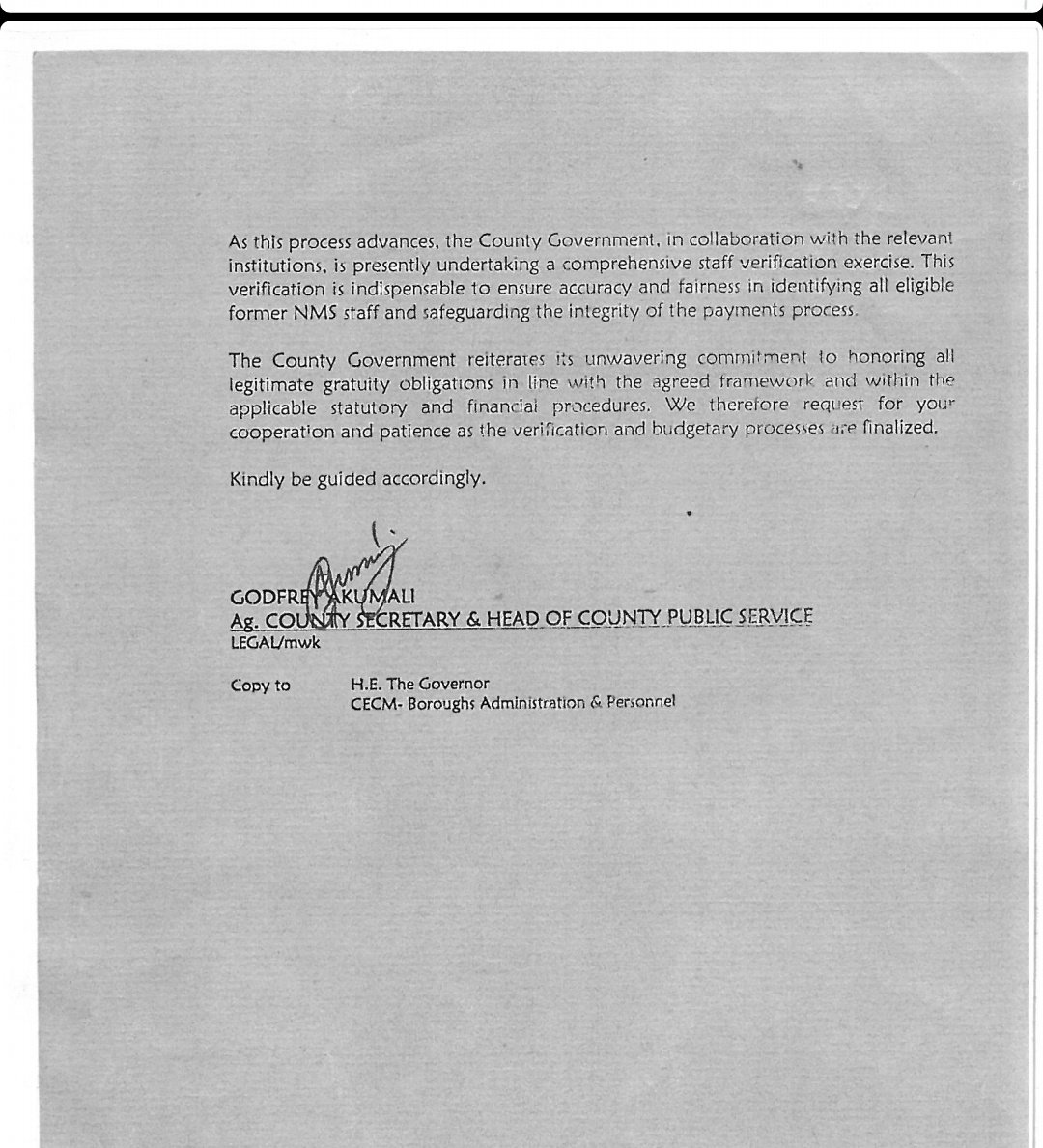 SamuelH89112's tweet photo. @SakajaJohnson @edwinsifuna  this letter is dated 28 august 2025 almost a year down the line ? No money no comprehensive report, those families you fired them @RobertAlai  being fore front . Your days are  numbered @abbiezuena @genz___baddie @Ademba_47 @Benign_Overlord https://t.co/BD74CCEsbq