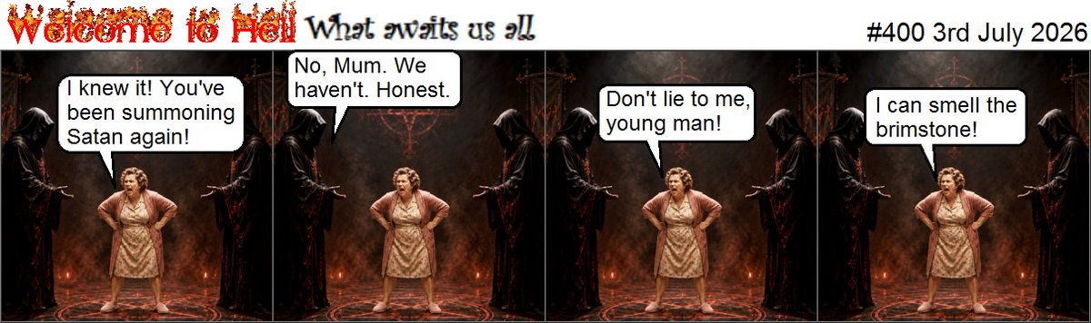 WelcomeH26959's tweet photo. That's what mothers are for. #WelcomeToHell #DailyCartoon #AfterlifeHumor https://t.co/kFbSTMLUCr