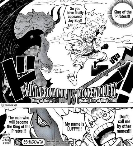 3Sword_Style123's tweet photo. @akainuclears @kouji24798906 We can't scale G5 hits yet because Luffy hasn't landed any hits on Imu in his G5 form. However, as we can see in this final panel, Luffy has put on a serious expression. Every single time Luffy's in G5 on Egghead, Kizaru gets washed (He's clearly playing around with him). https://t.co/A3T9kfBqLi
