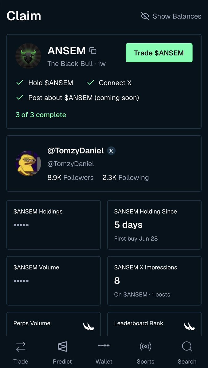 TomzyDaniel's tweet photo. positioned for the future reward @blknoiz06 has for us.

$ANSEM holders on top 🐂🀄️ https://t.co/EGlMpMo2CH