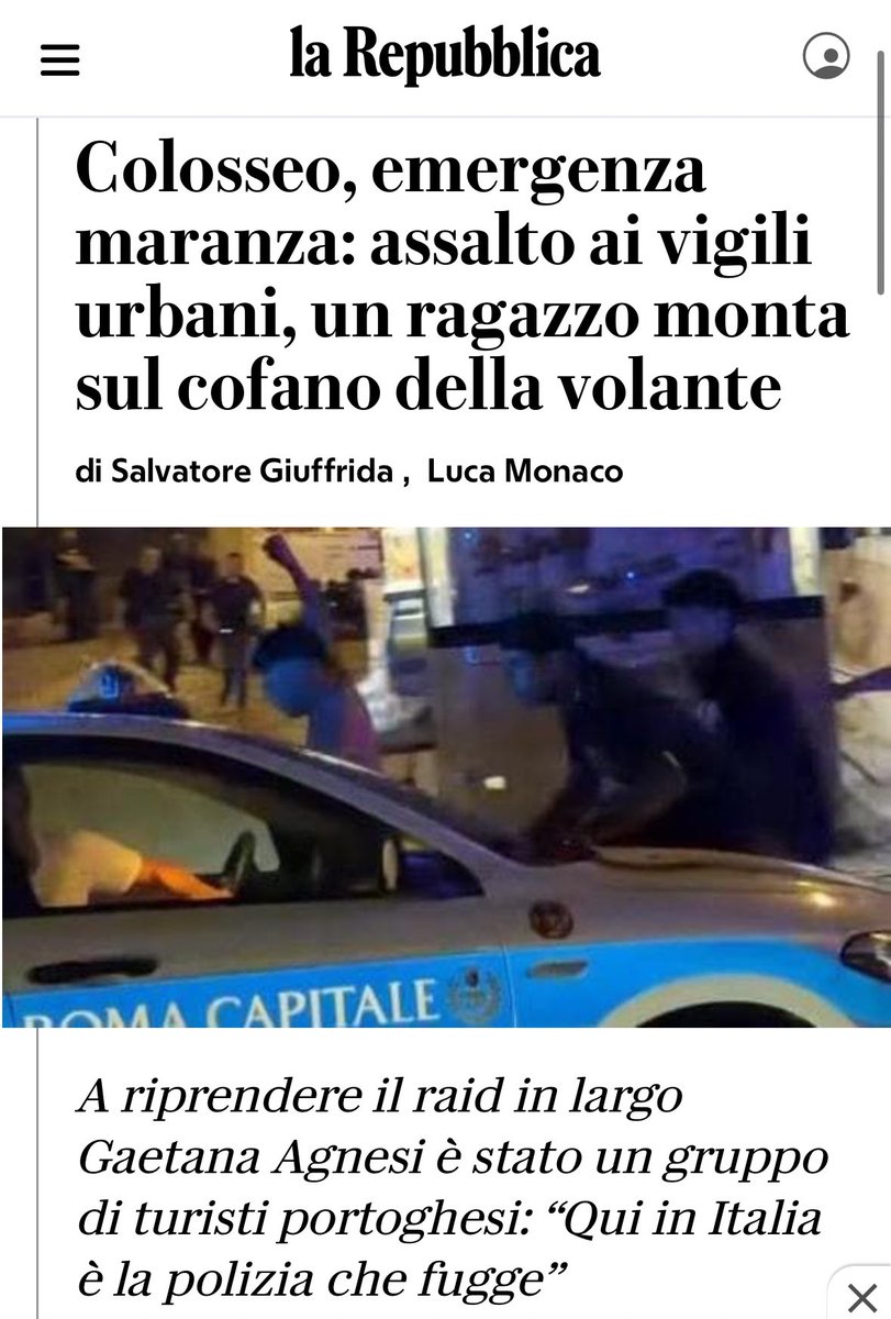 AndreaVenanzoni's tweet photo. Capisci che la situazione è seria quando Repubblica titola “emergenza maranza” https://t.co/VDHvrKCRys