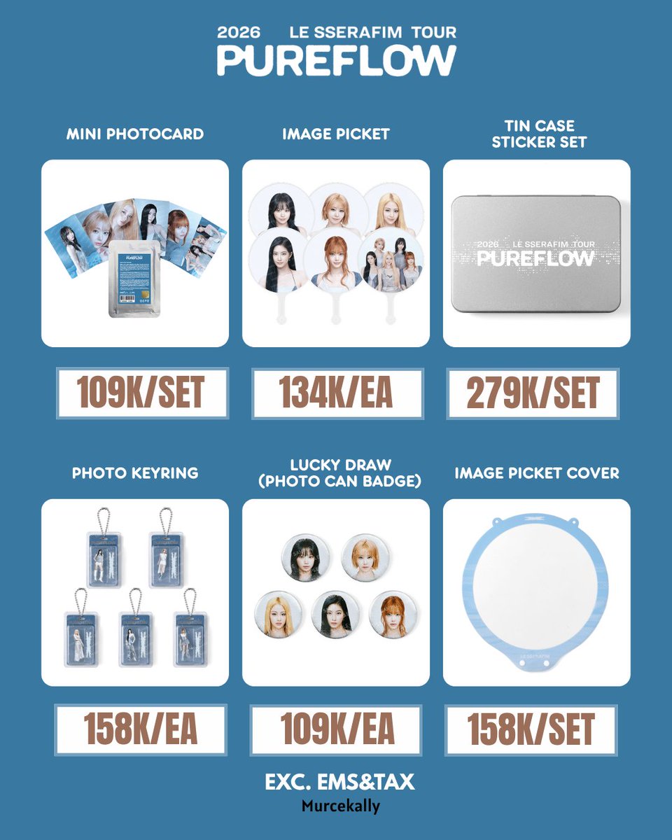 Murcekally's tweet photo. [OPEN PO] LE SSERAFIM TOUR 'PUREFLOW' MERCH MD

Official Online Merchandise

💵 Harga ada di gambar

📆Deadline: Until Sold Out
❌EMS&tax
🌐Global Shipping
✅Free packing
💌order/tanya2 -> DM 

Tag. wts wtb lfb ina go jastip korea ww worldwide helprt jajan proxy wh warehouse Sakura Chaewon Yunjin Kazuha  Eunchae