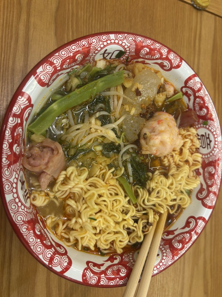 luoyanan1994's tweet photo. 又来吃了，水煮配豆奶，绝配 https://t.co/SVaCAKqC3f