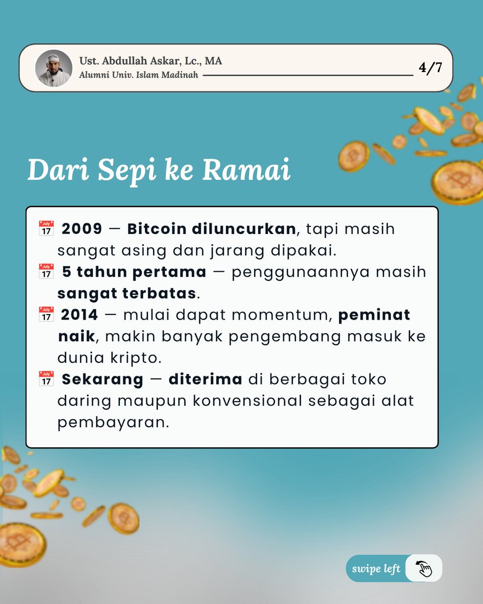 Askar_Abdullah's tweet photo. Ini bagian pertama dari series 3 part tentang Bitcoin dalam pandangan syariat Islam. 

Part 2 &amp; 3 nyusul beberapa hari ke depan bakal bahas dua pendapat ulama yang berbeda, sampai kesimpulannya. 

Sumber: artikel Finding Souq
Disclaimer: konten ini untuk edukasi https://t.co/mD921FCVkT