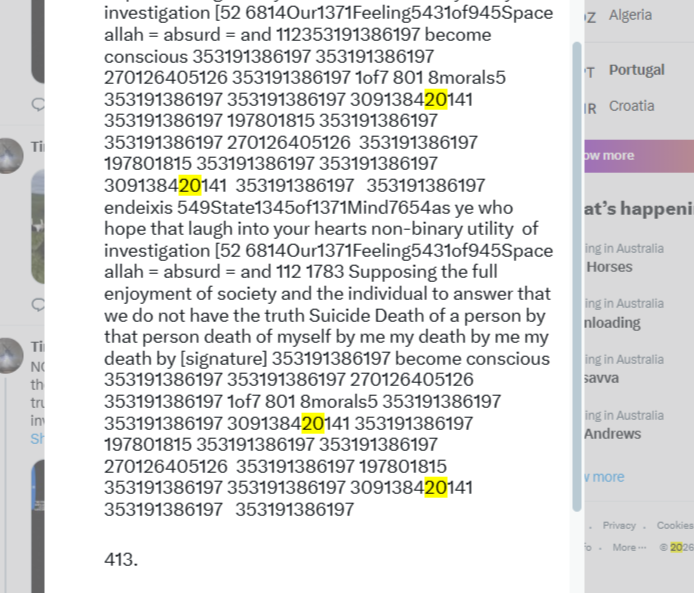 man_kine's tweet photo. xiiimpowerfreedomreimagreatreimageeatLaTrahisondes—  Why we are not Idealists.?     the will to that has become conscious of itself as a problem in us      willing 1706 tself as ocide GEN  576.  Letters: Had the Truth.— that ha fotp 171g29e-33n31o42c5914 1410i46d11e1 1 872 157 genocide a word of-of society 1783  -     supposing will to that has become conscious of itself as a problem in us ,   supposing the will to that has become conscious of itself as a problem in us ,  debaiseSerenityofthewhoflies xxx 

endeixis 549State1345of1371Mind7654as 576. Letters: Had the Truth.— 171g29e-33n31o42c5914 1410i46d11e1 1 872 157 genocide a word ofsuicideof society 1783 Supposing the full enjoyment of society and the individual to answer that we do not have the truth Suicide Death of a person by that person death of myself by me my death by me my death by [signature] My death by [52 6814Our1371Feeling5431of945Space allah = absurd = and —ا 1 ذ 700 ا 1 م 40!459.  Arbitrary Law Necessary. 

13xiiimpower100freedom324reimagreatreimageeatLaTrahisondes56 12debaiseSerenityofthe1whoflies 423xxx 576. Had the Truth.— Supposing the full enjoyment of society and the individual to answer that we do not have the truth 52a. Re conceiving ELight-  grace = honey =Argument.  — 6814Our1371Feeling5431of945Space allah = absurd = and —ا 1 ذ 700 ا 1 م 40! = endeixis 549State1345of1371Mind7654as 576. Letters: Had the Truth.— 171g29e-33n31o42c5914 1410i46d11e1   a moral injury polemic  of simultaneous dissipation of  culpability  with truth   society 1783 Supposing the full enjoyment of society and the individual to answer that we do not have the truth Suicide Death of a person by that person death of myself by me my death by me my death by [signature] My death by [52 6814Our1371Feeling5431of945Space allah = absurd = and —ا 1 ذ 700 ا 1 م 40! = endeixis 549State1345of1371Mind7654as the happy man 353191386197 become conscious 353191386197 353191386197 270126405126 353191386197 197 801 815 353191386197 353191386197 309138420141 353191386197 197801815 353191386197 353191386197 270126405126  353191386197 197801815 353191386197 353191386197 309138420141  353191386197   353191386197  13xiiimpower100freedom324reimagreatreimageeatLaTrahisondes56 12debaiseSerenityofthe1whoflies 423xxx 576. Had the Truth.— Supposing the full enjoyment of society and the individual to answer that we do not have the truth 52a. Re conceiving ELight-  grace = honey =Argument.  — 6814Our1371Feeling5431of945Space allah = absurd = and —ا 1 ذ 700 ا 1 م 40! = endeixis 549State1345of1371Mind7654as 576. Letters: Had the Truth.— 171g29e-33n31o42c5914 1410i46d11e1   a moral injury polemic  of simultaneous dissipation of  culpability  with truth   society interprets Moral injury  as involving a polemic  of ye who hope that laugh into your hearts non-binary utility  of investigation [52 6814Our1371Feeling5431of945Space allah = absurd = and —ا 1 ذ 700 ا 1 م 40! = 112.  Cause and Effect.—= endeixis 549State1345of1371Mind7654as ye who hope that laugh into your hearts non-binary utility  of investigation [52 6814Our1371Feeling5431of945Space allah = absurd = and 112353191386197 become conscious 353191386197 353191386197 270126405126 353191386197 1of7 801 8morals5 353191386197 353191386197 309138420141 353191386197 197801815 353191386197 353191386197 270126405126  353191386197 197801815 353191386197 353191386197 309138420141  353191386197   353191386197 endeixis 549State1345of1371Mind7654as ye who hope that laugh into your hearts non-binary utility  of investigation [52 6814Our1371Feeling5431of945Space allah = absurd = and 112 1783 Supposing the full enjoyment of society and the individual to answer that we do not have the truth Suicide Death of a person by that person death of myself by me my death by me my death by [signature] 353191386197 become conscious 353191386197 353191386197 270126405126 353191386197 1of7 801 8morals5 353191386197 353191386197 309138420141 353191386197 197801815 353191386197 353191386197 270126405126  353191386197 197801815 353191386197 353191386197 309138420141  353191386197   353191386197 

413.

Lovers As Short-sighted People.—A pair of powerful spectacles has sometimes sufficed to cure a person in love; and whoever has had sufficient imagination to represent a face or form twenty years older, has probably gone through life not much disturbed.