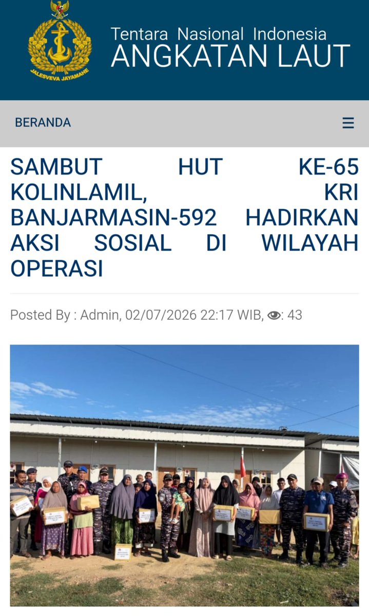 haniisa81's tweet photo. TNI tak pernah letih. Ketika perkotaan sibuk, mereka justru beralih ke daerah 3T membawa ilmu pengetahuan, layanan medis, dan akses ekonomi bagi masyarakat.
Wujudkan Kerja Bersama https://t.co/YgwBT5nvns