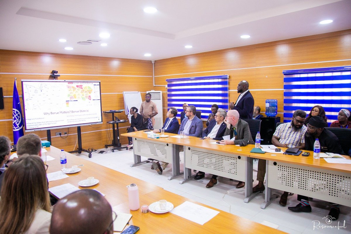 Boss_Angelou's tweet photo. Represented Benue State at the IOM Donor Coordination & #Partnership Breakfast, engaging ambassadors, UN agencies, donors and investors on the Benue Resilience and Recovery Initiative (BRRI). Benue is ready for global partnerships and sustainable investment.
#BICD #Benue #IOM https://t.co/Btk4dvZPMT