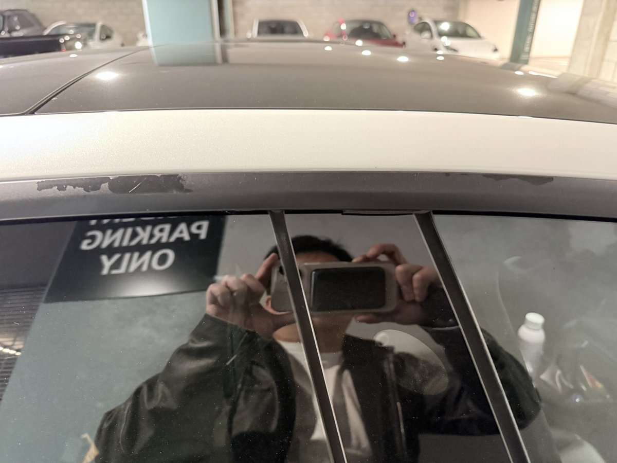 TeslaInCA's tweet photo. Hey @elonmusk, my Tesla is still under warranty and less than 4 years old, but the trim is peeling. Tesla says it’s “wear and tear” and denied the warranty claim. This doesn’t seem like normal wear and tear on such a new car. Thoughts? $tsla #tesla https://t.co/39wlOLAByR