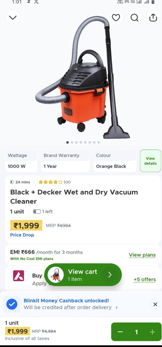 ContestPost's tweet photo. Vacuum Cleaner At - 1999 only hurry up 
#offer #sale #deal https://t.co/TyB15vbV6w