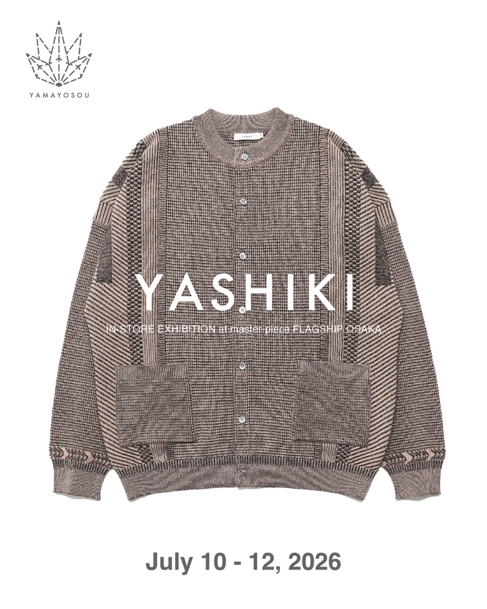 新品タグ付✨YASHIKI × master-piece 切り替えニット　L YASHIKI EXHIBITION in OSAKA 📅 7.10 Fri. – 7.12 Sun. 🕚 11:00–20