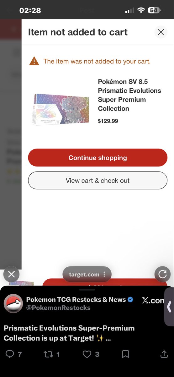 CactusZack3's tweet photo. @PokemonRestocks So dumb man https://t.co/PmTruQbw41