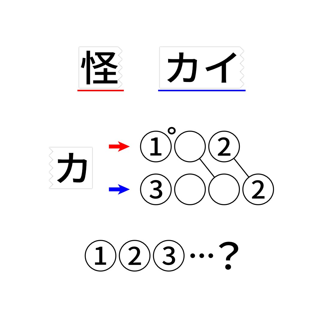 iitari11's tweet photo. Q520 カイ

答えは？が表す仮名三文字

#謎解き #解けたらRP #例謎 https://t.co/3OACgKgsWM