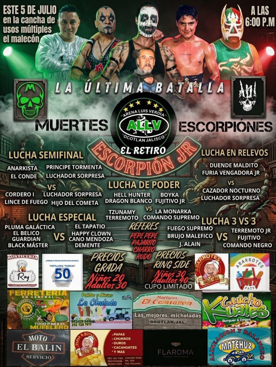 marinesswat's tweet photo. #LuchaLibre #LuchaLibreMexicana próximos eventos. https://t.co/LRzaXdfQVV