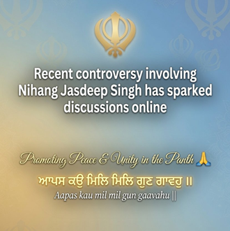 james24mathew's tweet photo. Recent controversy involving Nihang Jasdeep Singh has sparked discussions online. While accountability for individual actions is important, one person's conduct does NOT represent the entire Nihang or Sikh community. 💯
Let's not generalize. #SikhUnity #Waheguru #Nihangs https://t.co/tqp92xlGhD