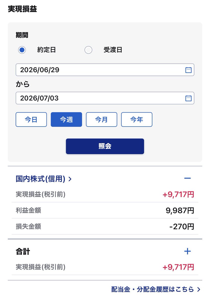 J9aRs's tweet photo. 今週の株、信用取引報告 

4勝1敗 累計勝率81%

前週の反省点である寝坊は、改善しました。この1敗はほぼ高値で握ってしまい。微益でした🥵

なんか不完全燃焼だったので、他の株で追加で2回取引をしました。成り行き利確したら損してました。運悪し😭

もう1回はしっかり指値で利確し、プラスへ🫩🫩 https://t.co/2wI2kiVoGR