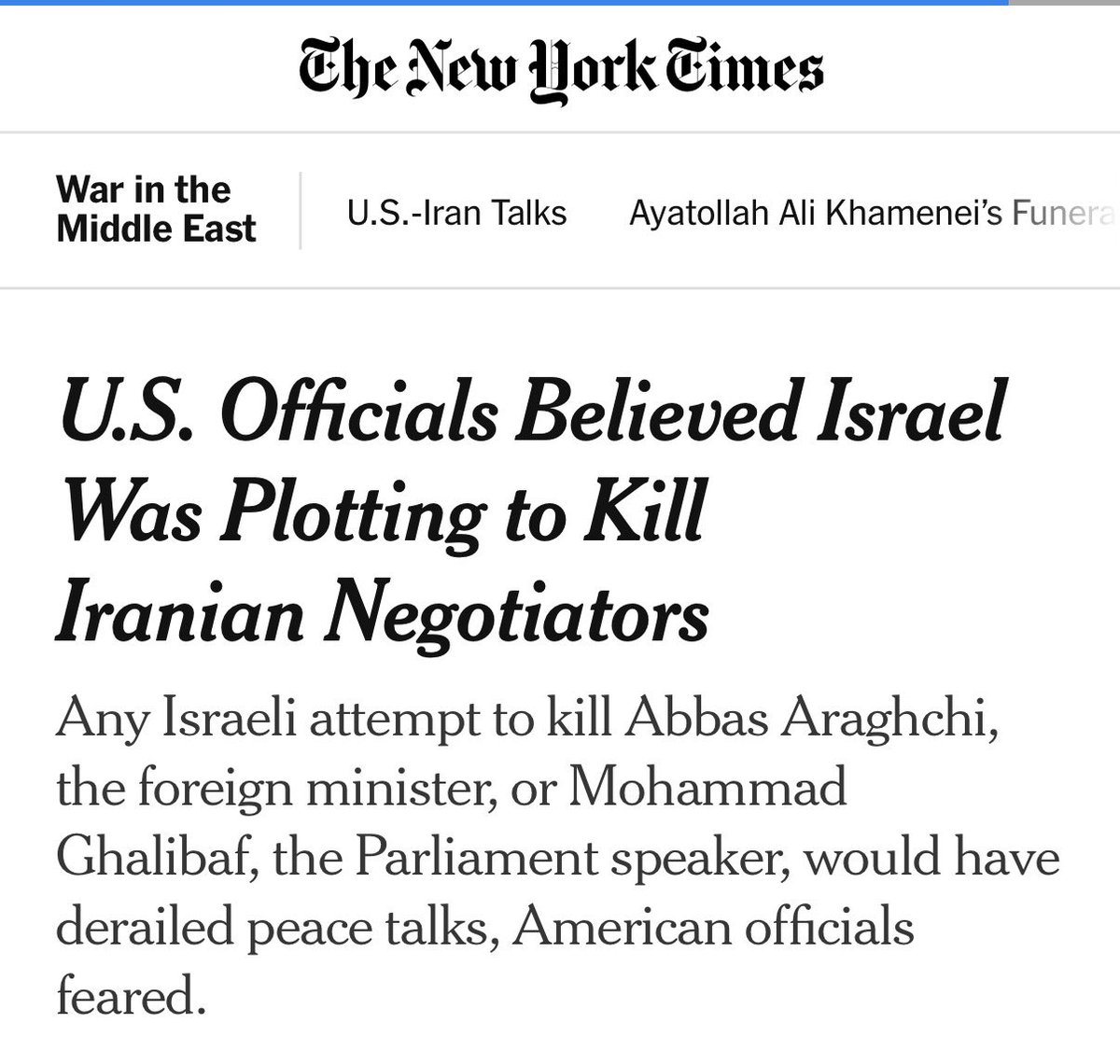 RanaAyyub's tweet photo. One of the world’s biggest superpowers will leak this information to the press but not act against Netanyahu. The power of Israel https://t.co/vrCTJ5g8aZ