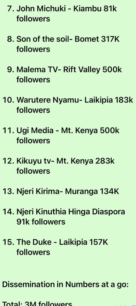 Terriz_Sam's tweet photo. The Hustler Nation Intelligence Bureau (HNIB) Agents are reporting that our people within DCP have shared a plan to hire lorries to felly goons and boda bodas from outside OlKalou to boost the effort. 

The elaborate plan contained in a draft budget also has some newbie bloggers who will be used to hype the plan that targets women leaders and female voters.

HNIB insiders explained that the plan will be hidden by a roadshow that targets top Kikuyu artists as a cover of the plan to start violence in OlKalou.

DCP even plans to compromise journalists drawn from mainstream media houses.

The plan to start violence and how much it will cost is attached.

It is so DECLASSIFIED!