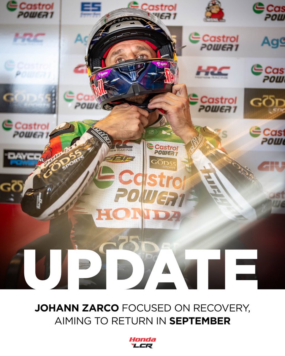 lcr_team's tweet photo. 📰 Update on @JohannZarco1's recovery processs 👇 https://t.co/ji38sjyb9R