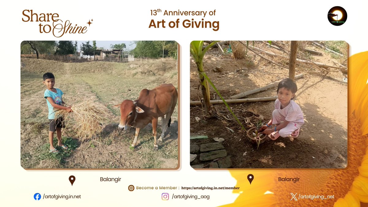 artofgiving_net's tweet photo. Celebrating the 13th International Day of Art of Giving, Mr. Indramani Khamari, Ms. Nirma Bhue, Ms. Puneswari Pujhari, Ms. Alisha Dharua, Ms. Arohi Bhoi, Ms. Subhashree Bhoi, Ms. Gupteswari Majhi, Ms. Bebina Singh, Ms. Muskan Bhoi, Ms. Hansika Majhi, Ms. Payal Bag, Ms. Laxmipriya Murmu, Ms. Dileswari Jagat, Ms. Anjali Dharua, Ms. Mausumi Naik, Ms. Dolly Bariha, Ms. Manasi Majhi, Ms. Reena Patra, Ms. Jashmi Hansdah, Ms. Bhumisuta Majhi participated in “Share to Shine” at Balangir, Mayurbhanj, Kandhamal, and Kalahandi, helping spread the message that even the smallest acts of care can leave a lasting impact. The initiative reflected the beauty of giving selflessly and creating smiles through togetherness.