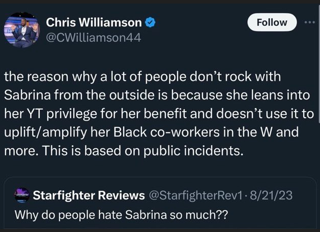 ronmex316's tweet photo. @MysteryExec2 @KinnickNorth23 lol they hated her, they just moved the hate to caitlin https://t.co/hN23mWGvKJ