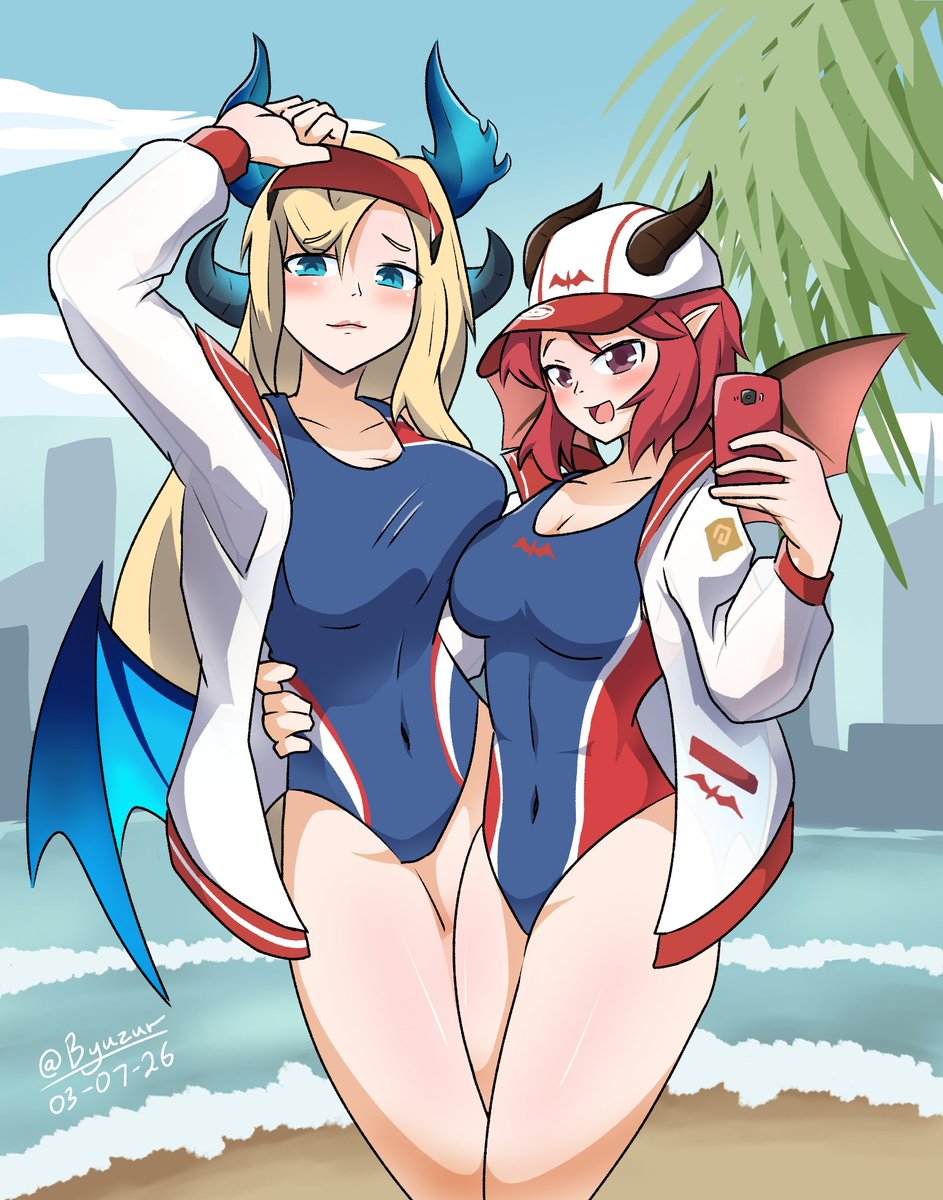 Byuzu07's tweet photo. Summer succubus 🏝️🌞 

[#ガーディアンテイルズ|#Guardiantales|#가디언테일즈|#ガデテル|#画デテル] https://t.co/PcIN0hEbae