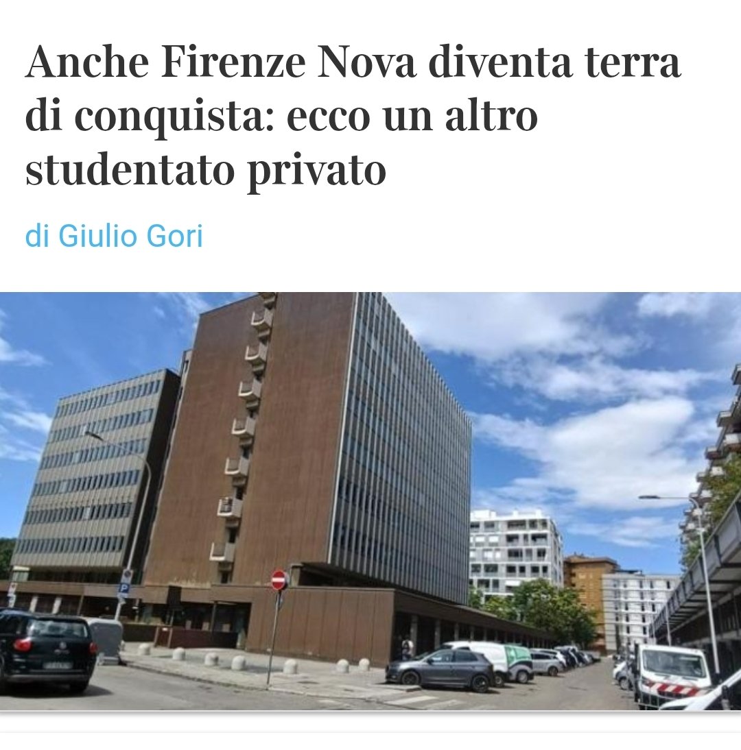 fantaccini81's tweet photo. è la via dove hanno appena vietato i famosi "affitti brevi". Però fanno fare uno studentato (con prezzi da 4 stelle superior) per l'equivalente di circa un centinaio di appartamenti turistici. La giunta #funaro è pura monnezza oramai. 

#firenze @gspazianitesta https://t.co/2vRBhbosuD