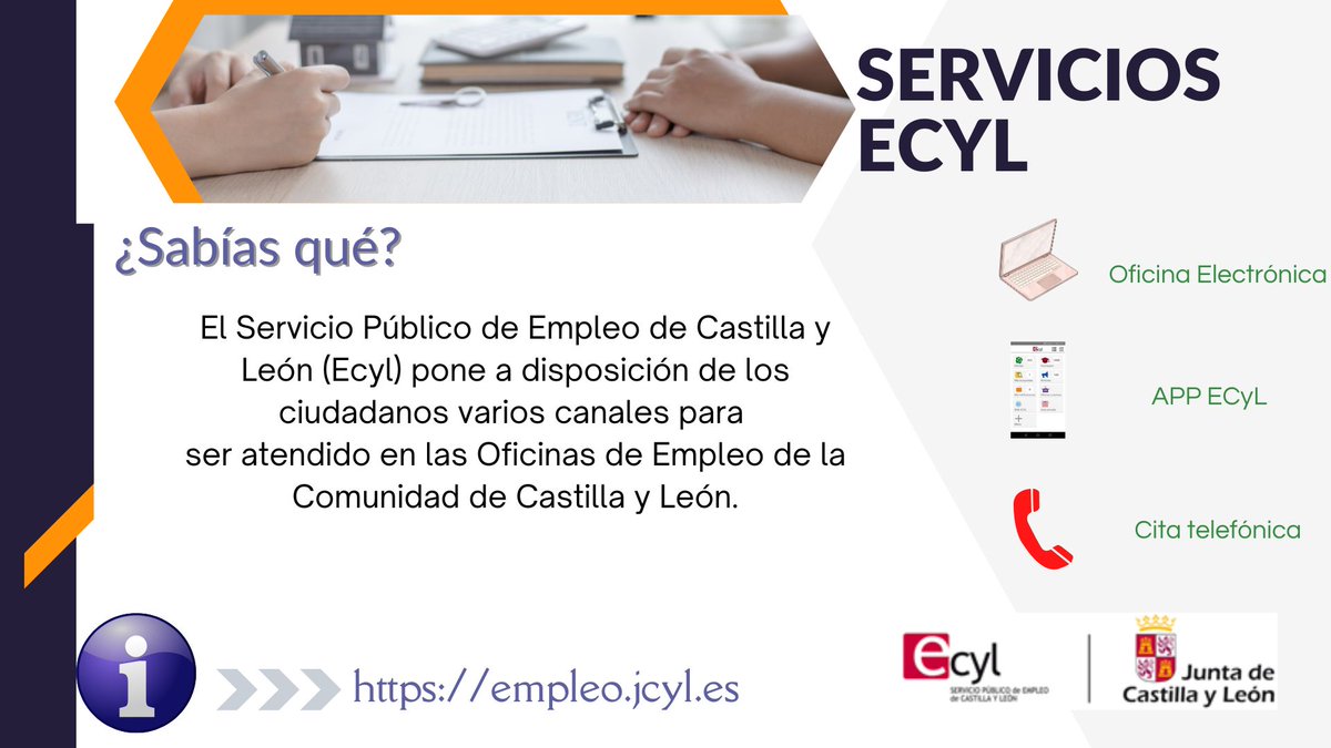 empleojcyl's tweet photo. 🔔 Aquí tienes los enlaces:
1️⃣ https://t.co/v9l8s9fCkY (oficina electrónica)
2️⃣ https://t.co/8ymMD1tGGl (APP)
3️⃣ https://t.co/dKNZfFMUFP (cita)
#empleoecyl #oficinavirutal #OVEM #AppECyL https://t.co/HScC3IbBKM