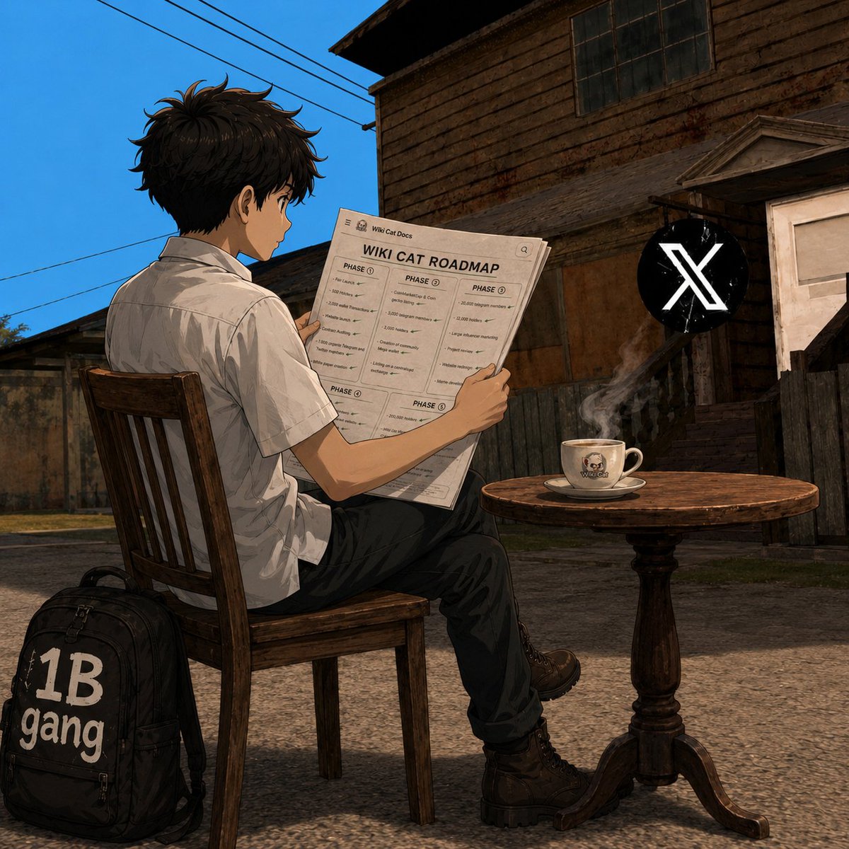 MRJEM0306's tweet photo. Hey Wiki Cat CT 🐈
It’s a great weekend seeing the $WKC community standing stronger than ever.
You all know I’m not really the type thatpost “GM,” but my teacup with the $WKC logo says it all. 😂
Take a good look at the magazine in my hands. All you’ll see is the Wiki Cat Roadmap PHASE review.
Today, I’ll be completing the full review of PHASE 1–5, making sure every detail and data is properly checked and secured.
Like I promised, once we’re done with the $WKC review, the next features on my list will be:
▪︎ SMC DAO App
▪︎ Phoenix Token ($PHT)
I’m also looking forward to adding another SMC DAO project, but I don’t want to raise hopes too early. For now, let’s focus on completing these 3 features first.
Stay bullish. Keep shilling ⌨️