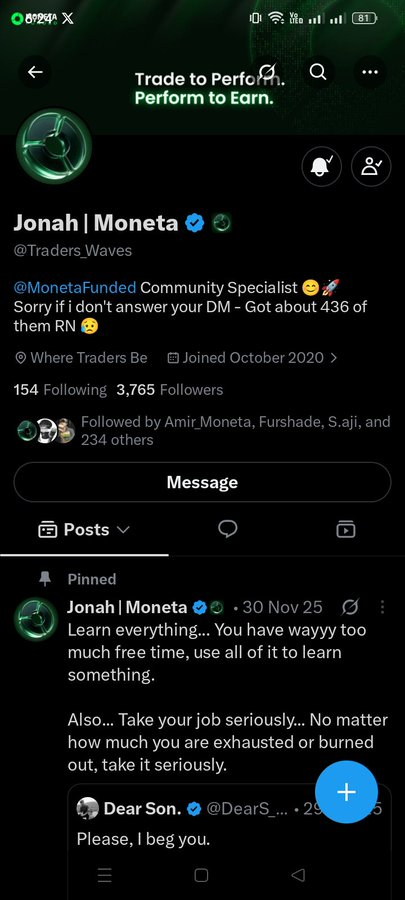 SilentPips0's tweet photo. @Abubakariguri @MonetaFunded @neo_prime77 @Traders_Waves @SavableApp @theGTrade @Ib_Forex01 @Awelmo1 @Mustycrt @Gold__Trader Thanks @Abubakariguri for this massive opportunity.Hope to win! Good luck everyone!  Let's @MujaHid02476927 @TruckBASI @vanillaice https://t.co/GqnyyDqssu