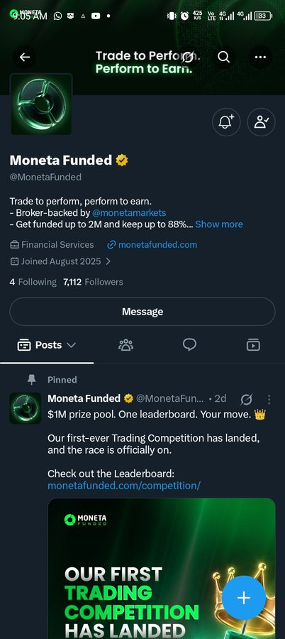 SilentPips0's tweet photo. @Abubakariguri @MonetaFunded @neo_prime77 @Traders_Waves @SavableApp @theGTrade @Ib_Forex01 @Awelmo1 @Mustycrt @Gold__Trader Thanks @Abubakariguri for this massive opportunity.Hope to win! Good luck everyone!  Let's @MujaHid02476927 @TruckBASI @vanillaice https://t.co/GqnyyDqssu