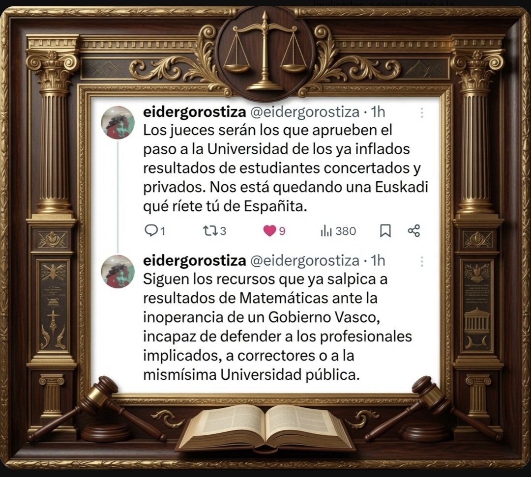 GuillermoMarto1's tweet photo. Pues el marco de este viernes se lo lleva Doña @eidergorostiza , por hacernos una radiografía del esperpento que estamos sufriendo en Euskadi, a lo Españita casposa.
"Nos está quedando una Euskadi que ríete tu de Españita" , tal cual.
Egun on tardío 💥💥💥 https://t.co/bxNT4rqa4X